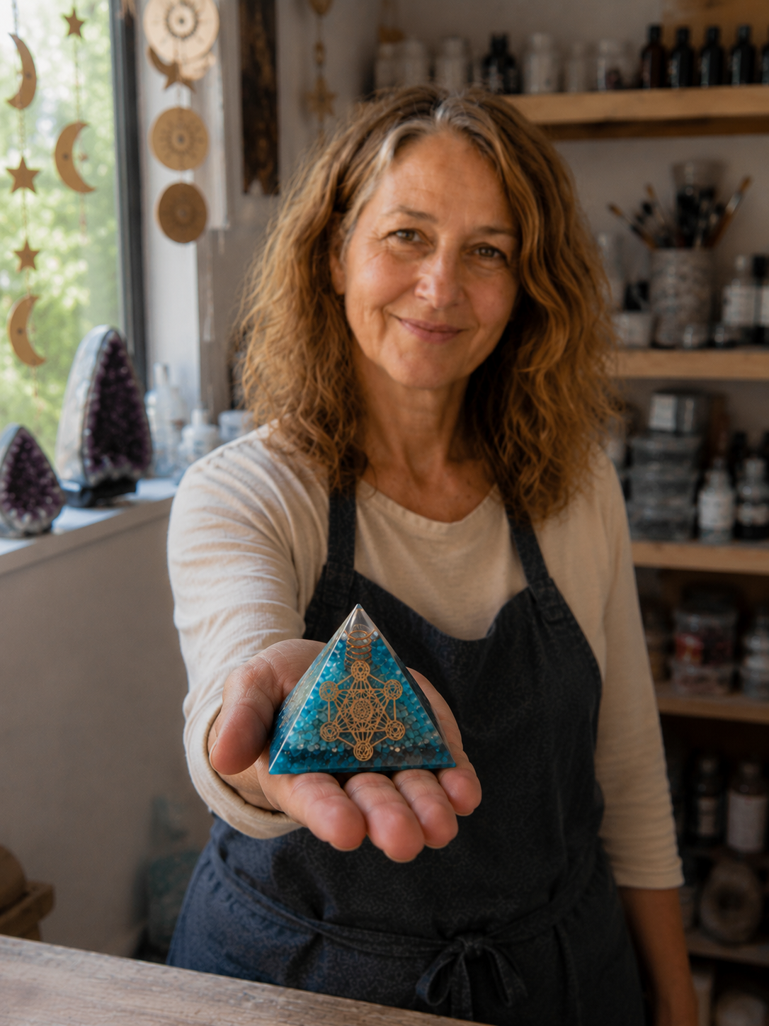 Pyramide Metatron Bleu