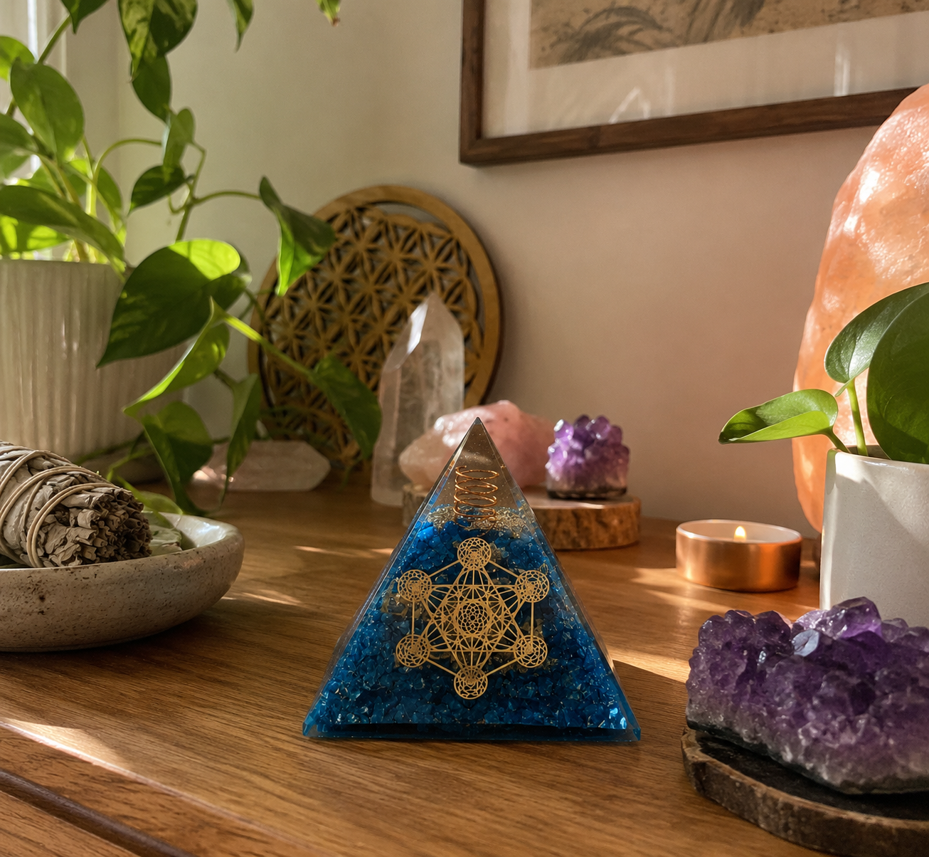 Pyramide Metatron Bleu